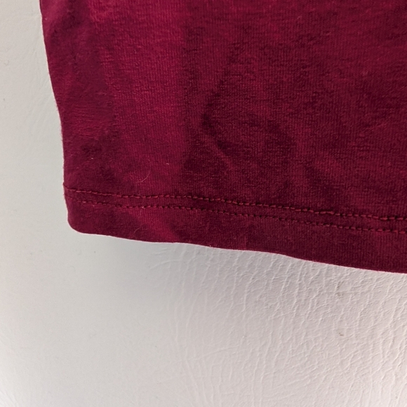 Eileen Fisher Hibiscus Mock Neck Caftan Slit Side Pullover Top Long Sleeves - M - Picture 6 of 14